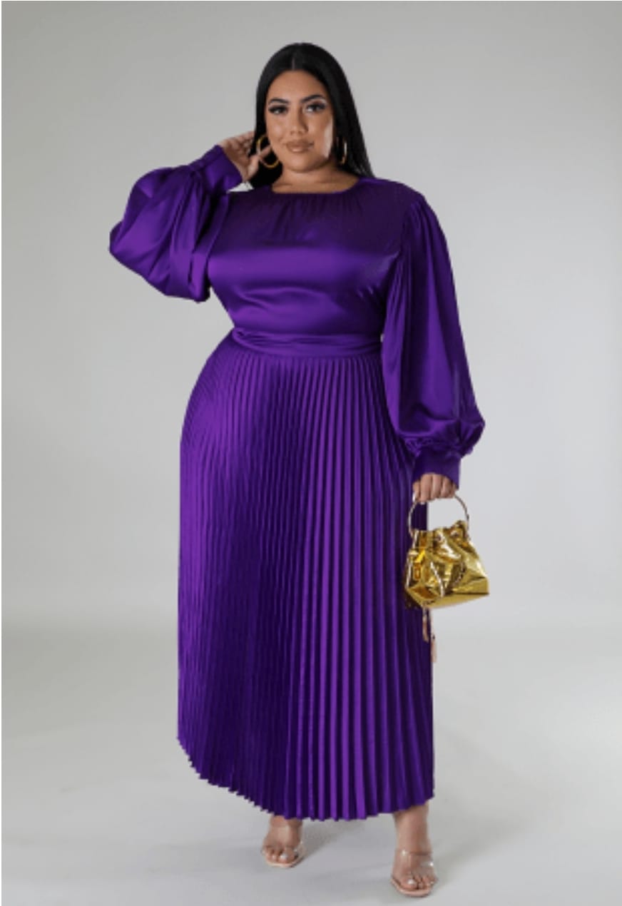 Steppin' Through in Purple Dress